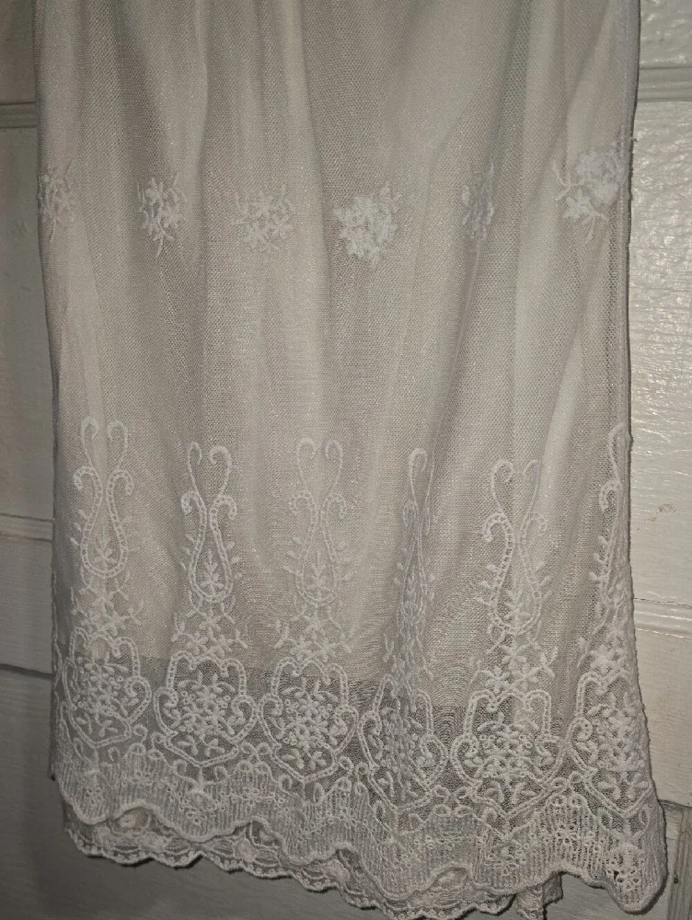 Sixpence Boutique Off White Crochet Lace Girls' Summer Dress Vintage